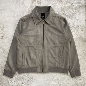 Minimalist Casual Bomber jacket Pria gray