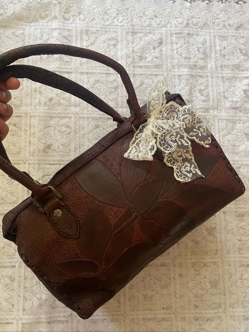 brown leather speedybag, foto 2