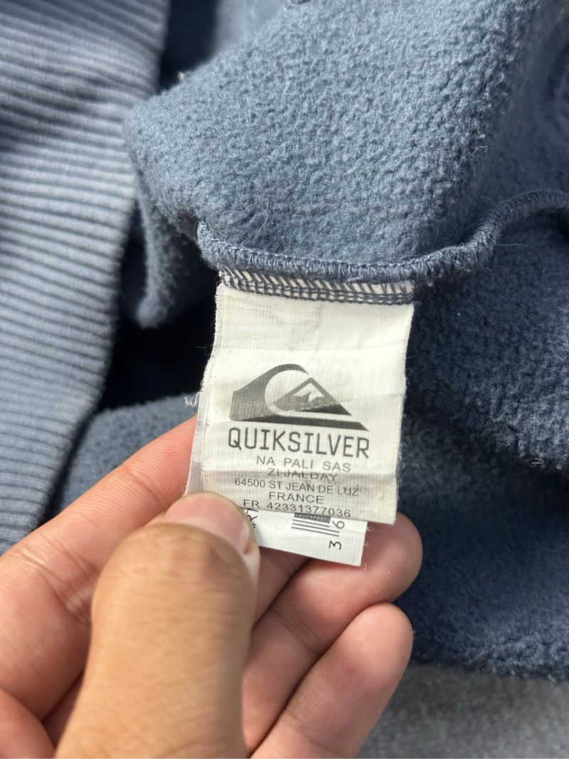 2000s Y2k Quiksilver Embridered Logo Boxy Track Jacket, foto 9