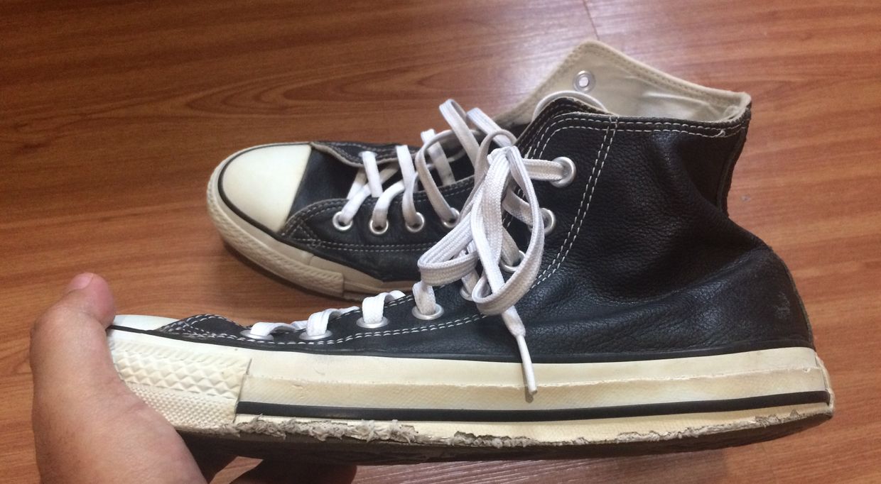 Converse Leather I Robot Kondisi sesuai, foto 4
