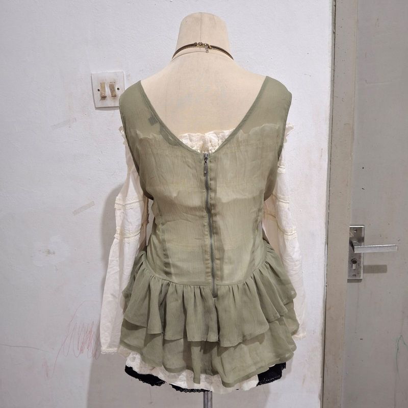 SET GUESS GET 2 ITEMS FAIRYCORE MATCHA COLOR, foto 4