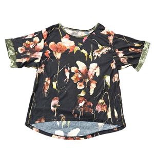 Casual T-shirt Wanita green black