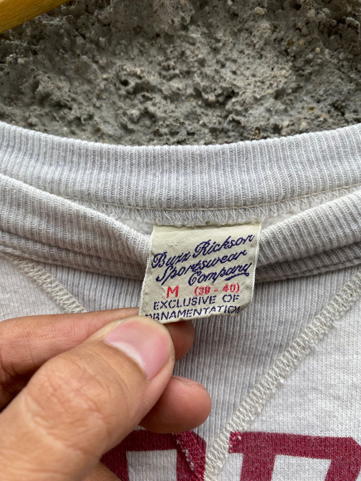 Buzz Ricksons Vintage Sweatshirt Pria gray, foto 3