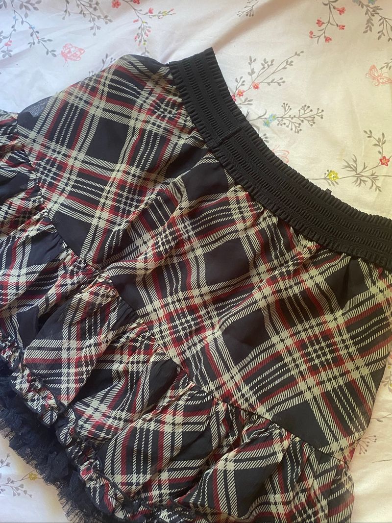 coquette plaid miniskirt, foto 2