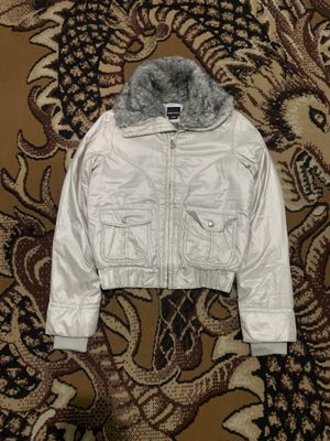 Vintage Y2K Miss Sixty Bomber Fur Racoon