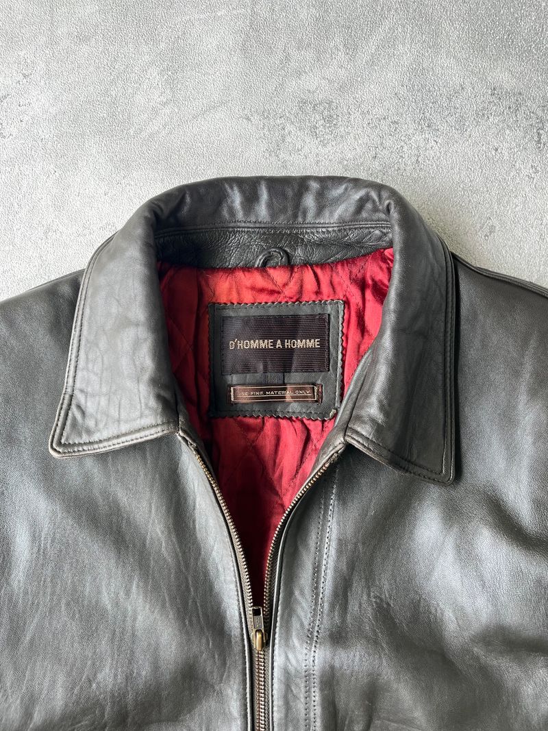 Vintage Leather jacket Pria brown black, foto 2