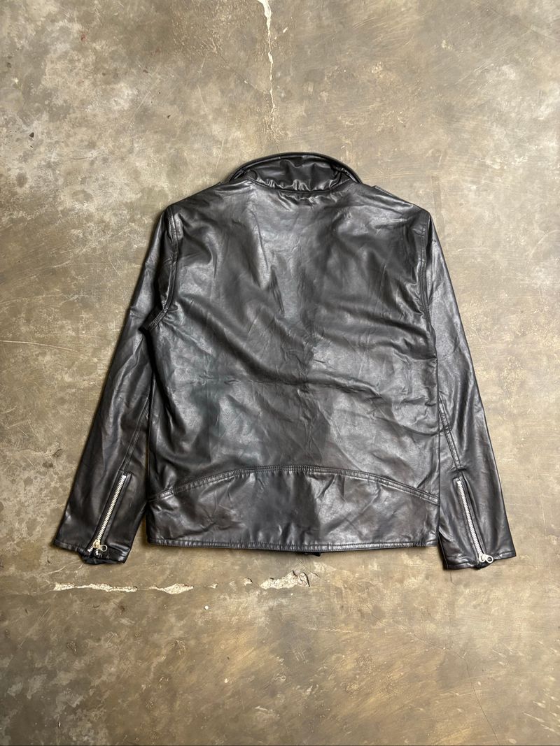 Leather Jacket Ramones Armani Vtg, foto 2