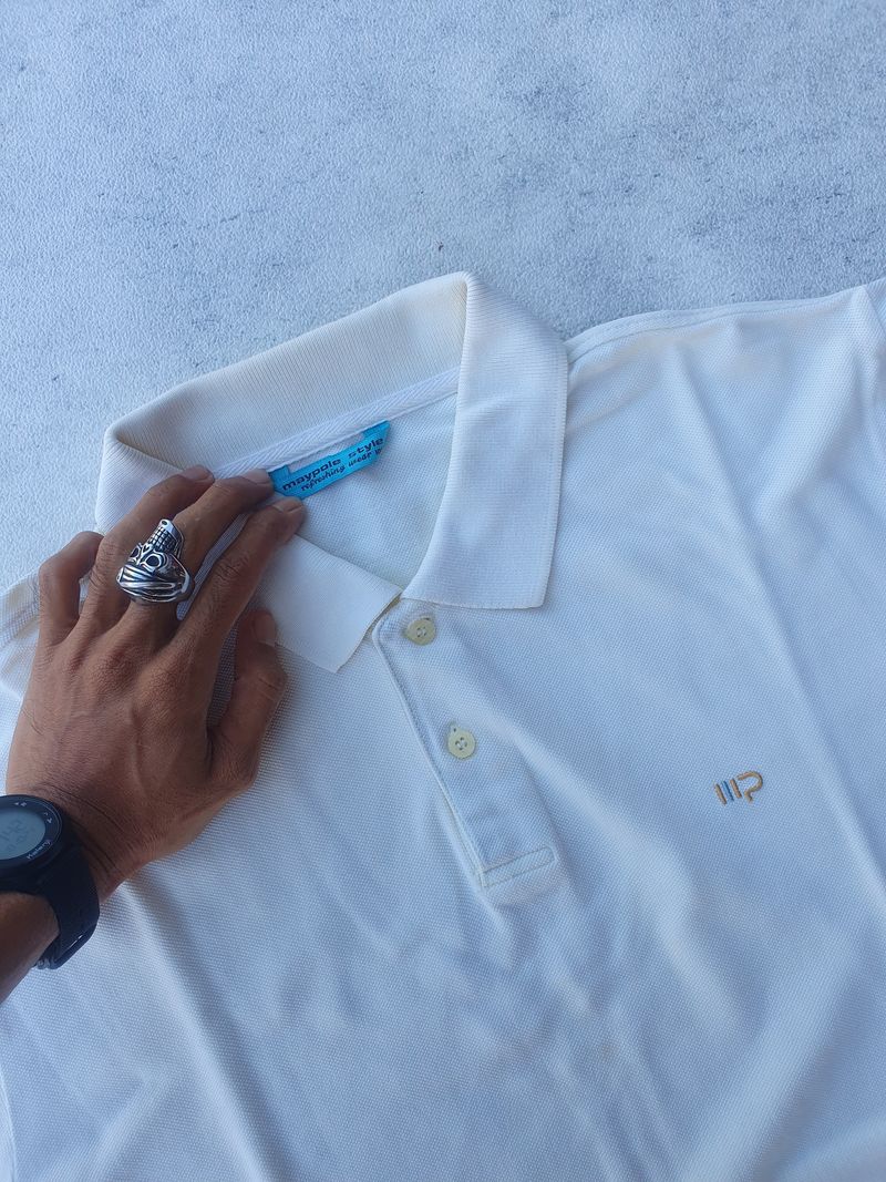 Maypole Casual Polo shirt Pria white, foto 2