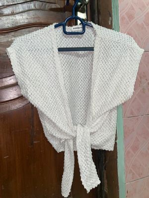 Y2K Casual Cardigan Wanita white