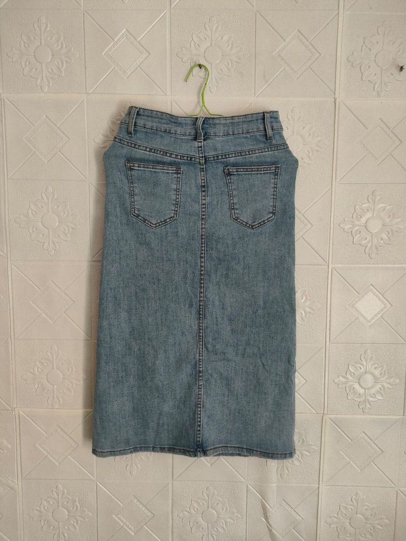 rok jeans size S, foto 7