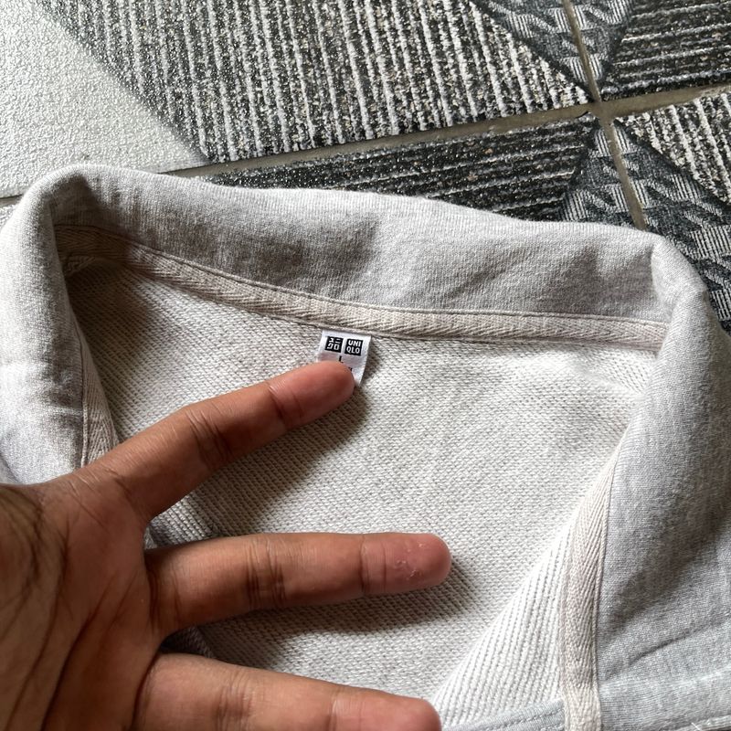 Outer Half Zipper Uniqlo Grey Colour, foto 6