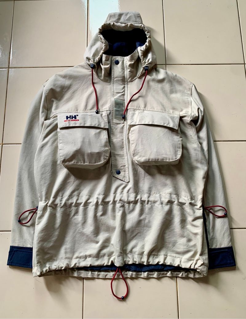 Helly Hansen vintage 90s Y2K coat biege sailing jacket, foto 2