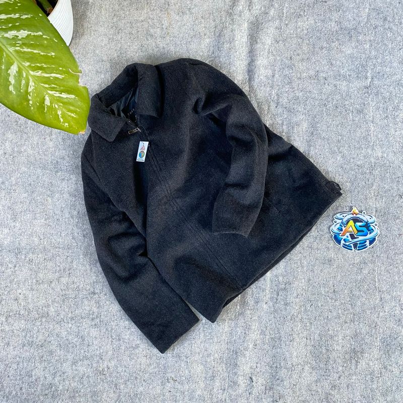 Outer wool work Jacket super cakep banget body fit keren, foto 2