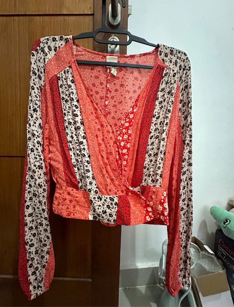 H&M boho wrap top, foto 2