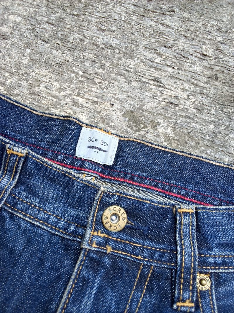Reguler fit raw denim straight raw denim, foto 4