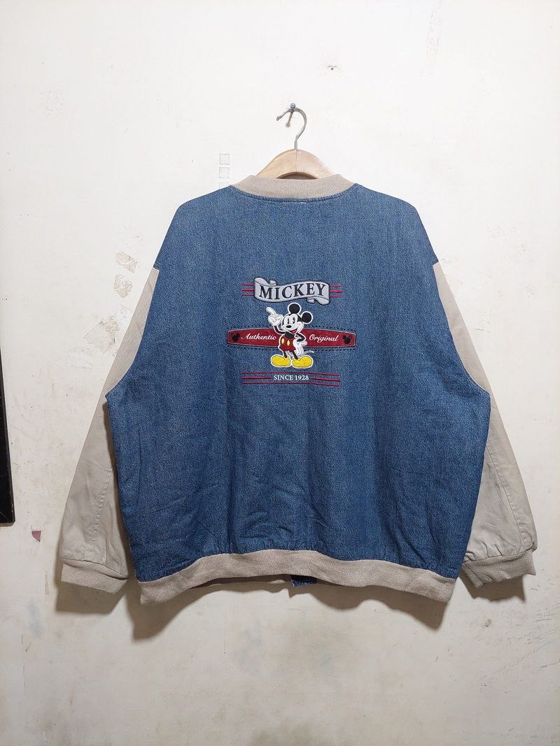 Vintage Disney Store Mickey Mouse Varsity Jacket, foto 2