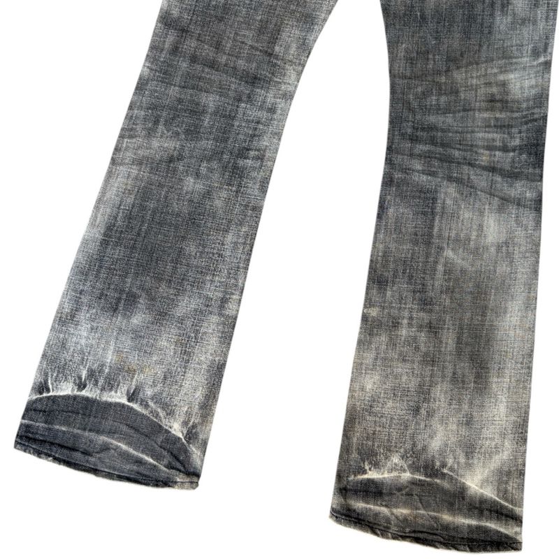 Black Baccara Distressed Washed Flare Denim, foto 6