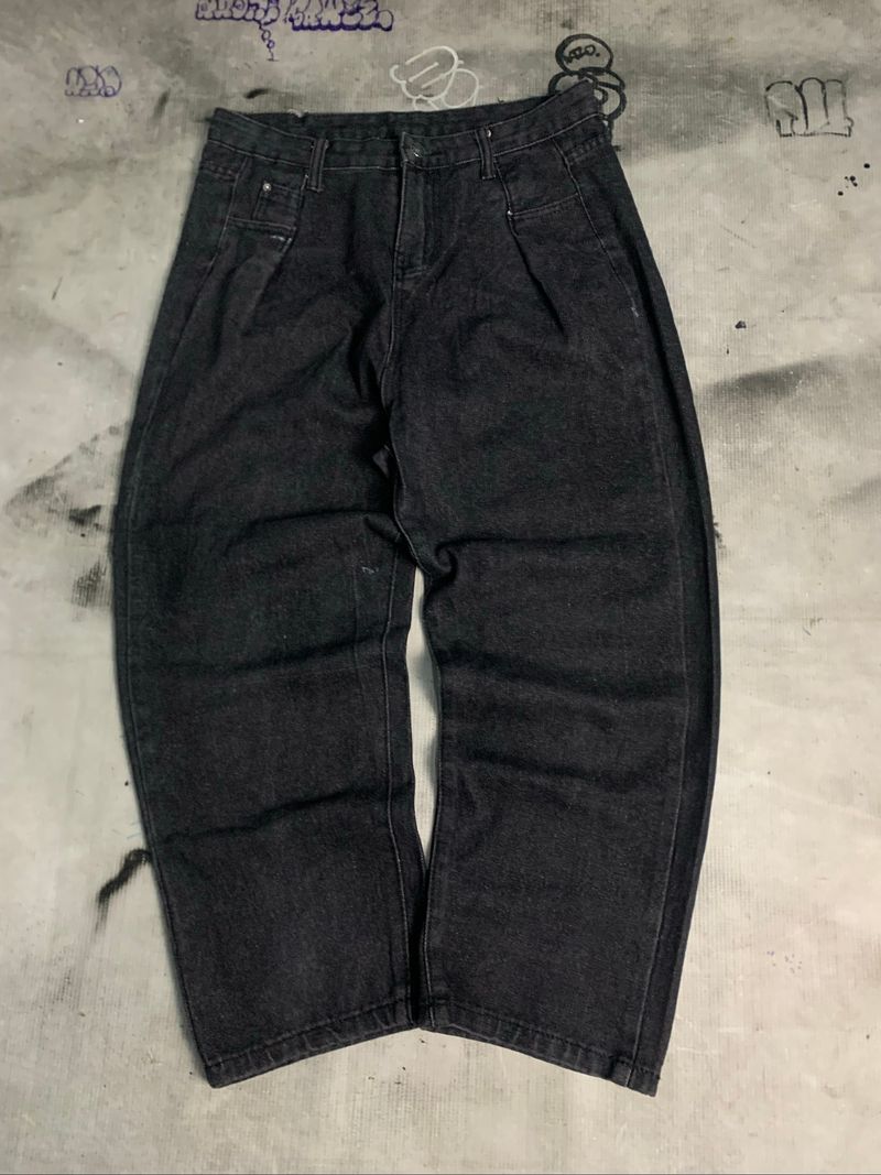 baggy jeans black washed, foto 3