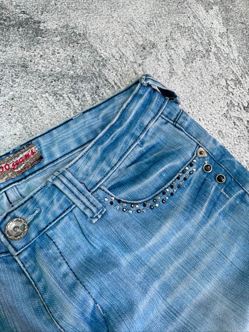 VINTAGE 2000’s STUDED FLARE BOOTCUT PANTS, foto 5