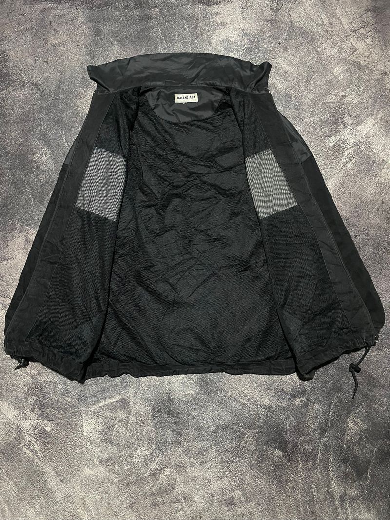 Balenciaga Black Logo Zip Up Track Jacket, foto 5