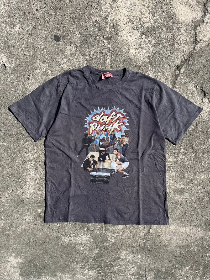 Vintage art Printed Daft Punk, foto 3