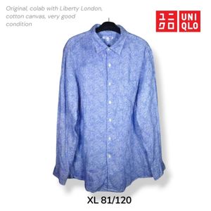 UNIQLO x Liberty London Kemeja Batik Katun Canvas XL