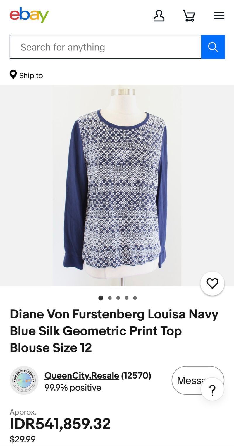 Diane Von Furstenberg Louisa Top, foto 6