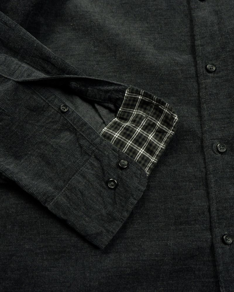 Uniqlo Dark Gray Corduroy Button Down Shirt 🇯🇵, foto 4