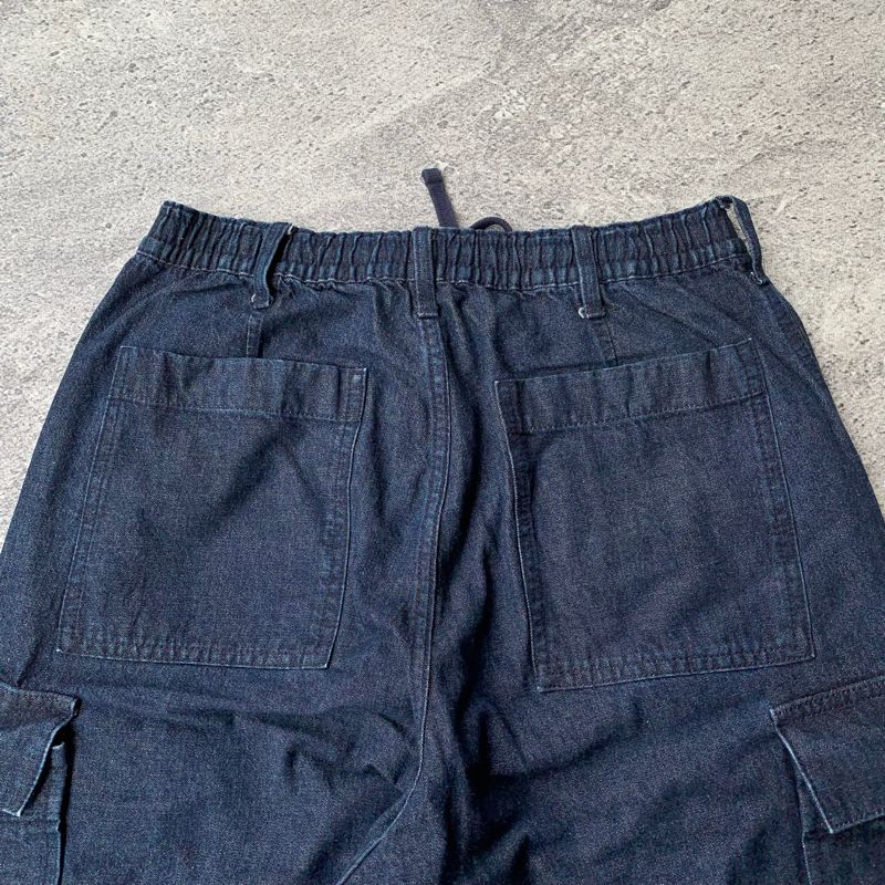 Gu Super Wide Cargo Balloon Denim Pants, foto 6