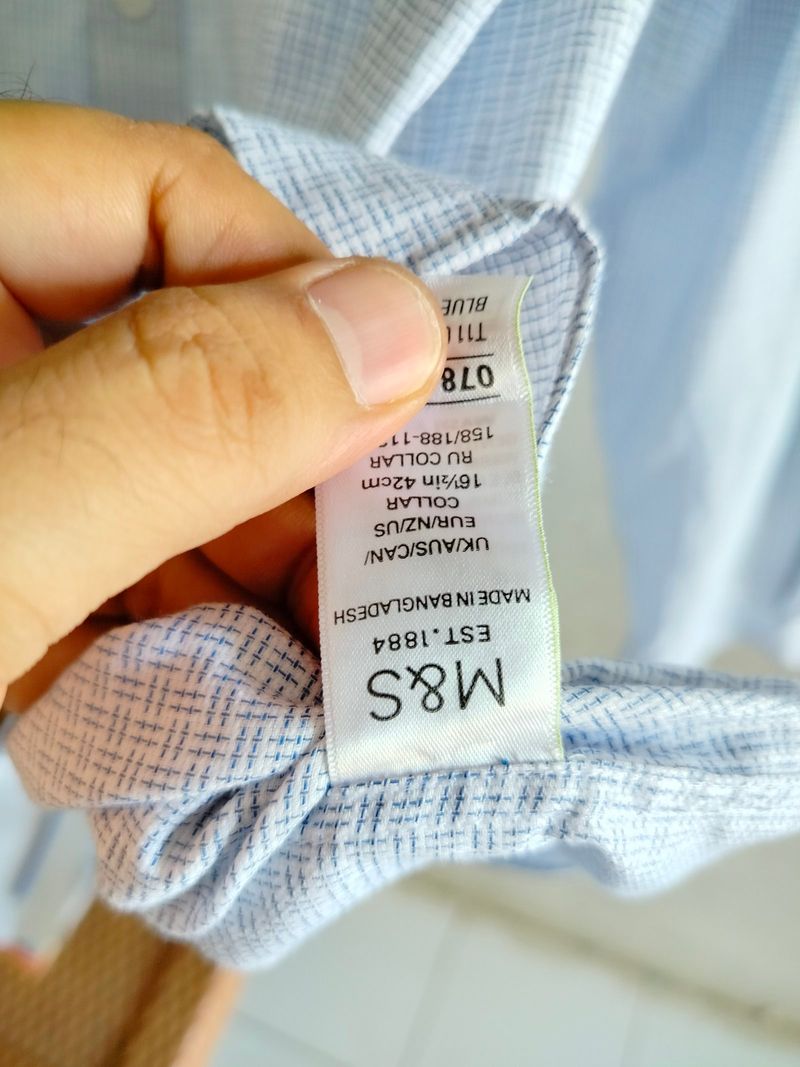 kemeja pria MnS branded SIZE XL, foto 6