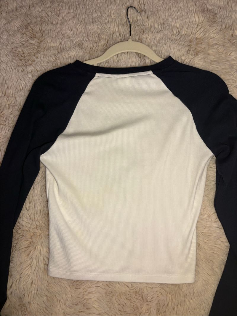 bershka fitted long sleeve tee, foto 4