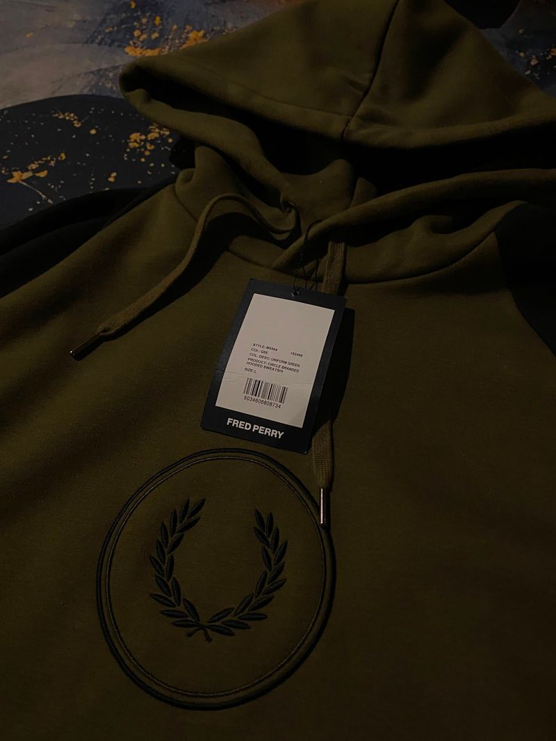 Hoodie Fred Perry Taped BNWT Original, foto 3