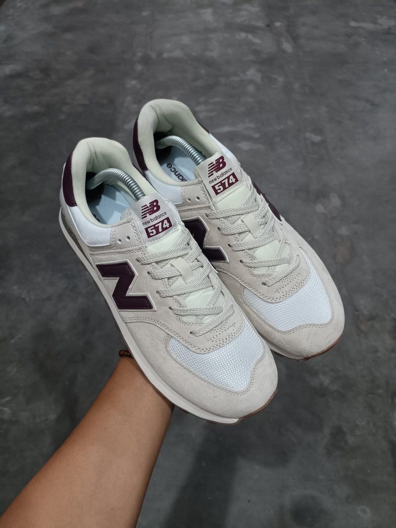 New Balance 574 Beige Burgundy, foto 2