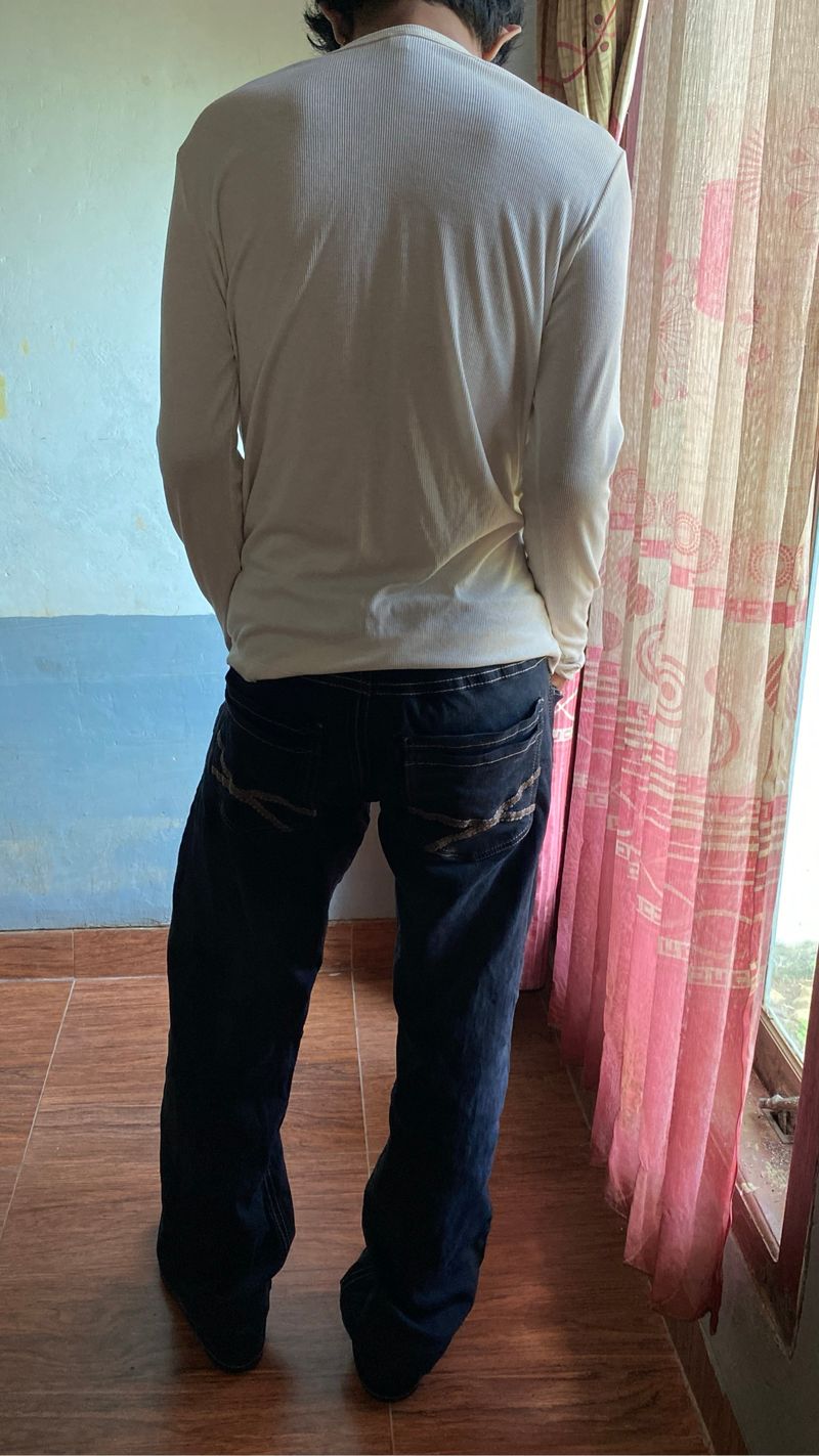 wafle white longsleeve uniqlo, foto 3