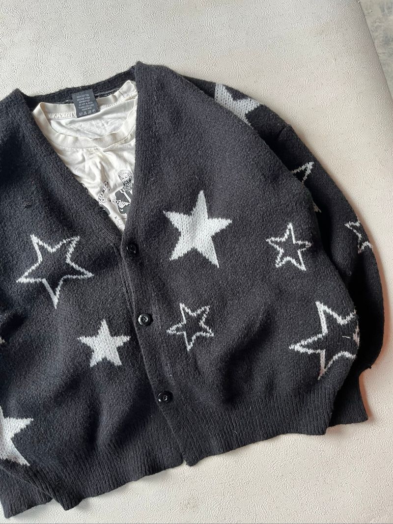 Cardigan Star patern Shein, foto 5