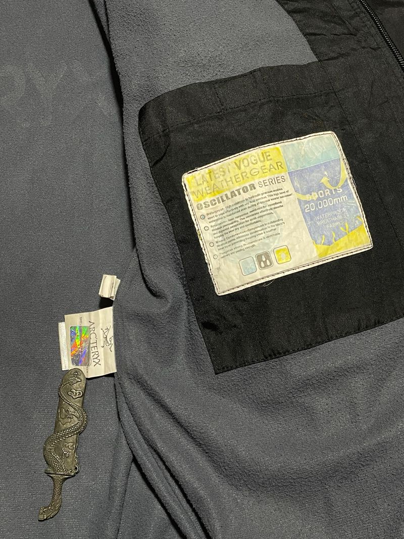 Arc'teryx Gorpcore Sportswear Track jacket Pria black gray, foto 6