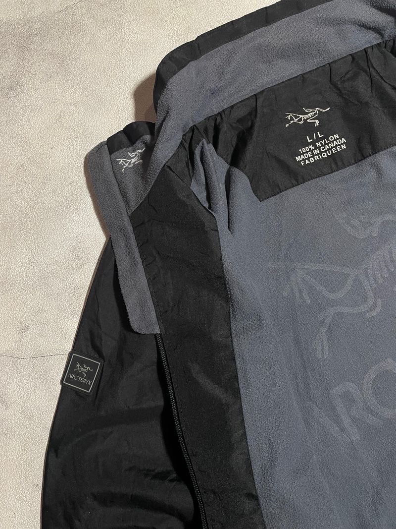Arc'teryx Gorpcore Sportswear Track jacket Pria black gray, foto 5