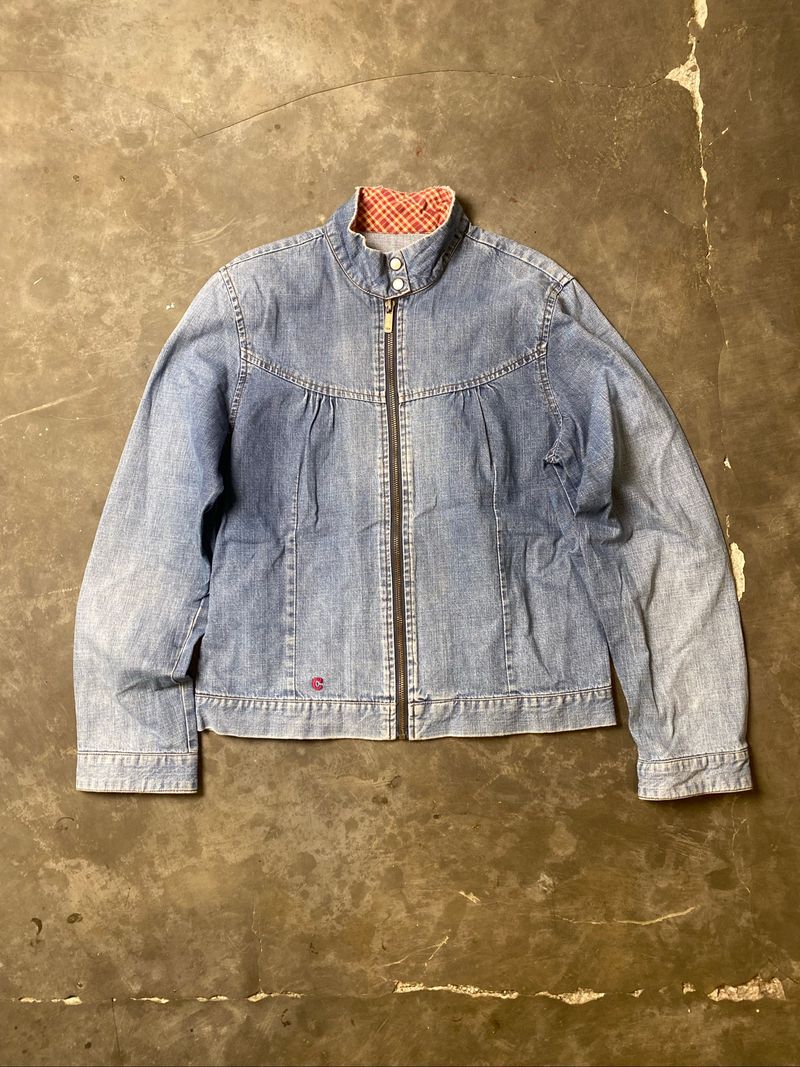 denim jacket zipper with pattern, foto 2
