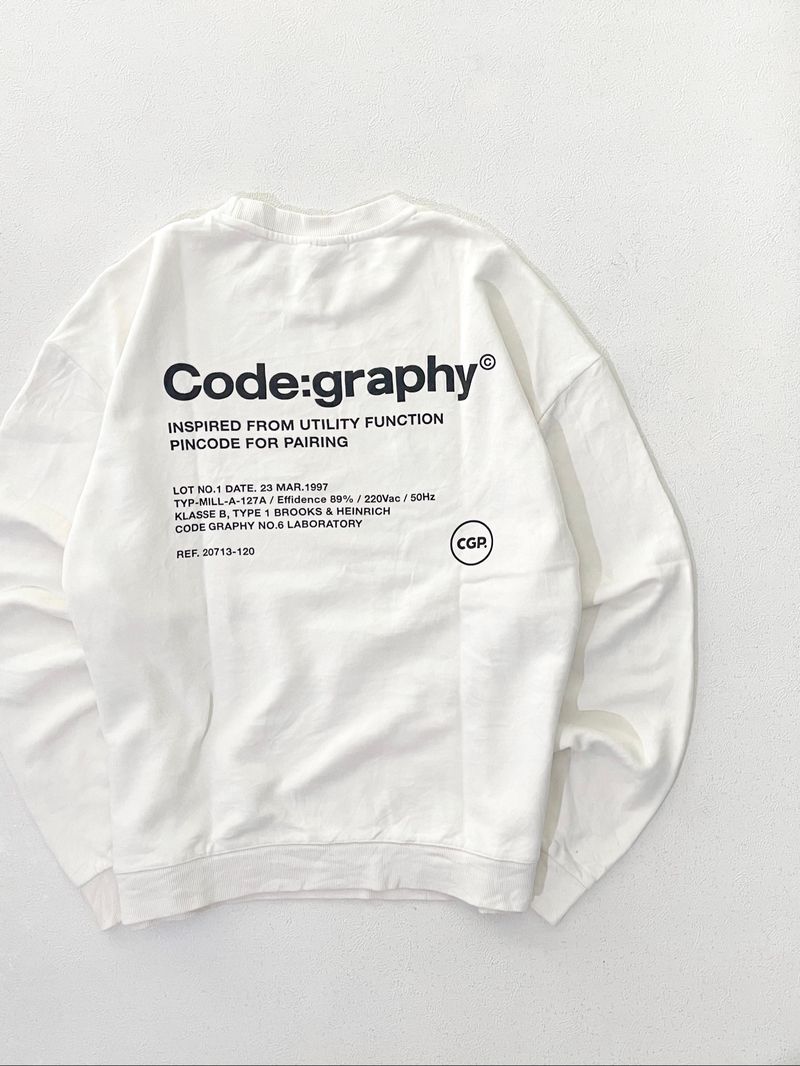 Crewneck Backprint Codegraphy, foto 2