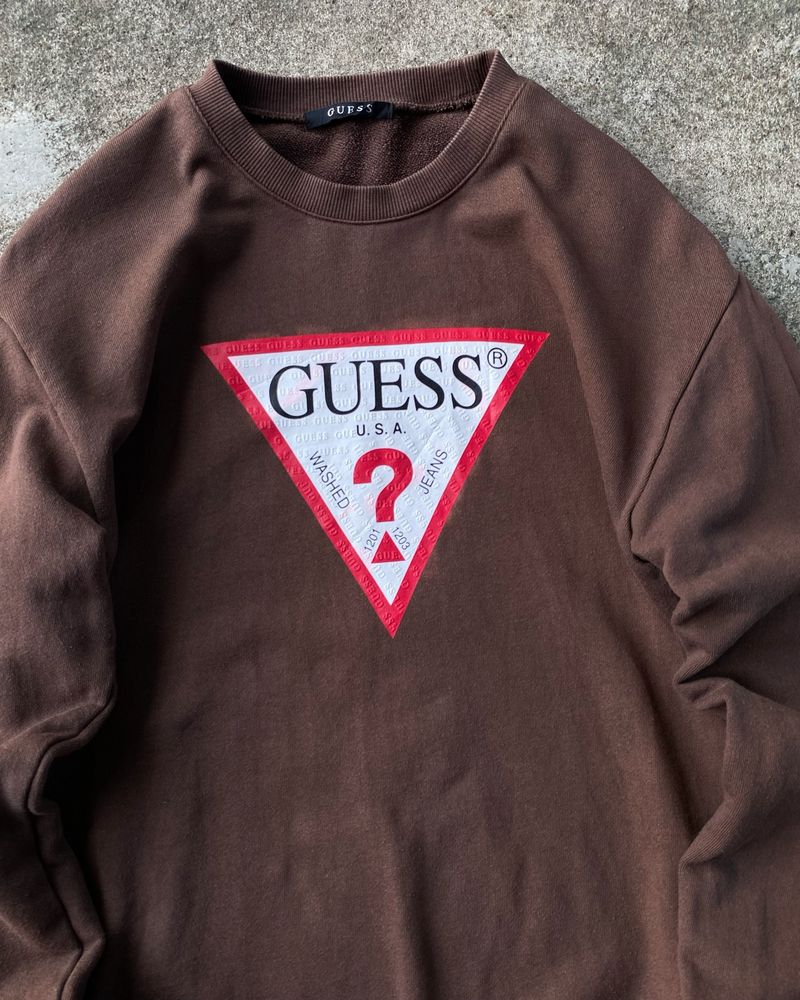 GUESS BROWN SWEATSHIRT, foto 4