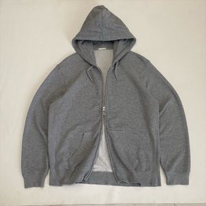 global uniqlo double zipper hoodie