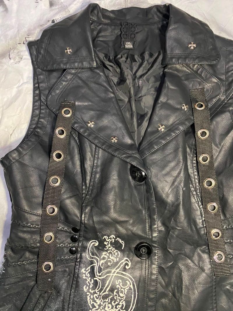 Leather Vest Longline rework, foto 3