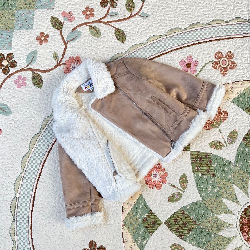 Faux fur lining jacket anak cewek keren coksu, foto 5