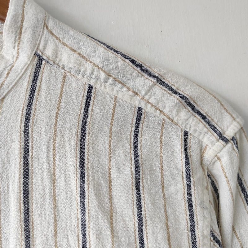 Kemeja shanghai pull & bear salur size M, foto 3