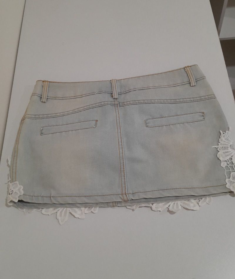 Skirt denim renda, foto 2