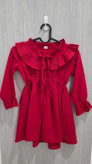 Red korean dress