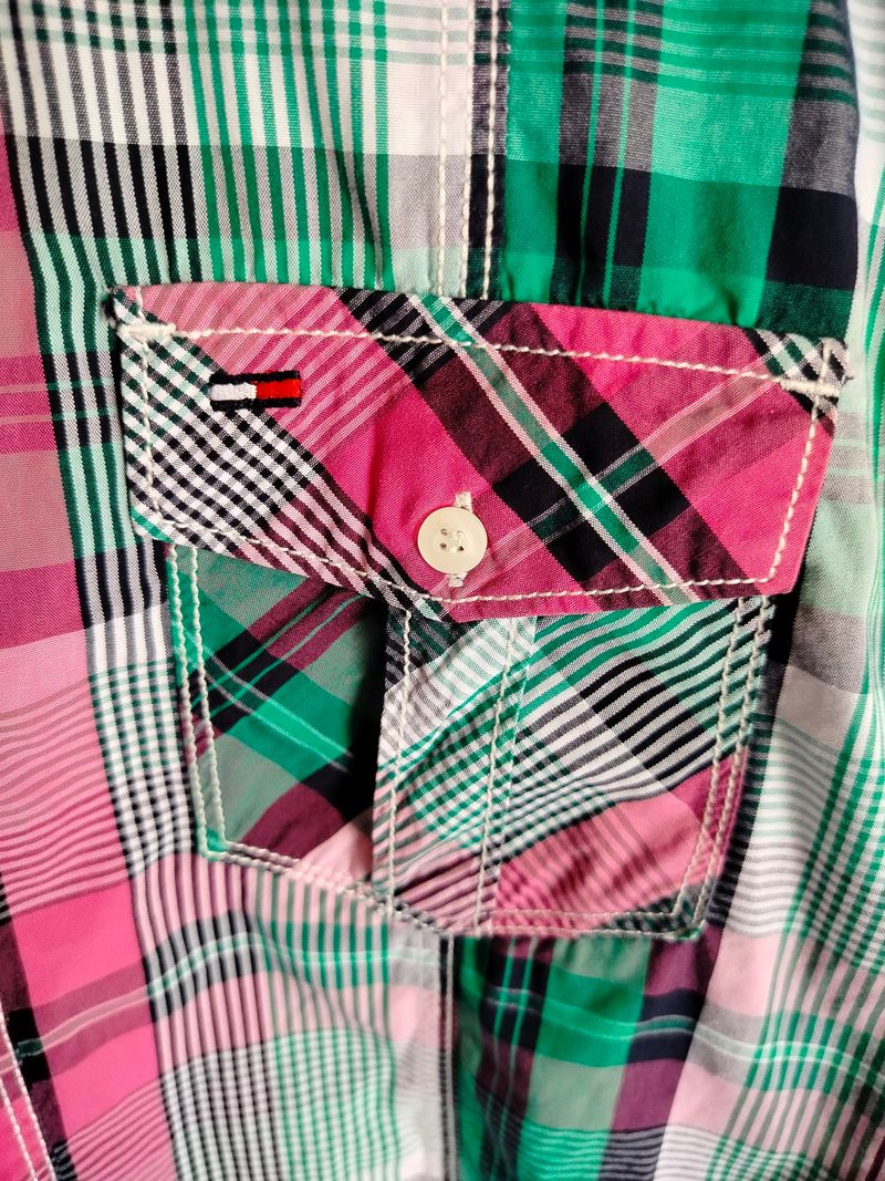 kemeja pria SIZE M lengan pendek hlfgr, foto 3