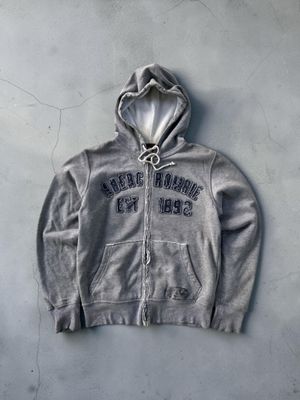 Abercrombie disstresed full thermal hoodie