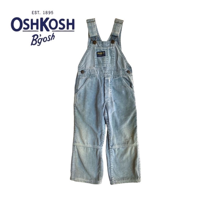 OshKosh Kids Corduroy Dungaree Blue Age 12M