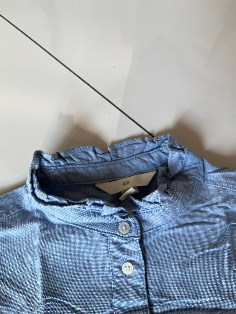 H&M Blus Kerah Ruffle, foto 2